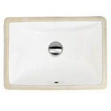 Nantucket Sinks - 16 Inch X 11 Inch Undermount Ceramic Sink In White - Glazed White
