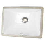 16 Inch X 11 Inch Undermount Ceramic Sink In Bisque