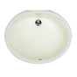Nantucket Sinks - 17 Inch X 14 Inch Undermount Ceramic Sink In Bisque - Glazed Bisque