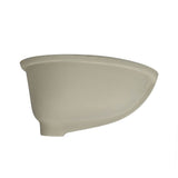 17 Inch X 14 Inch Undermount Ceramic Sink In Bisque