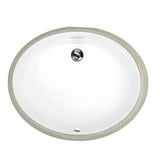 Nantucket Sinks - 17 Inch X 14 Inch Undermount Ceramic Sink In White - Glazed White