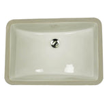 Nantucket Sinks - 18 Inch X 12 Inch Undermount Ceramic Sink In Bisque - Glazed Bisque