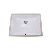 Nantucket Sinks - 18 Inch x 13 Inch Undermount Ceramic Sink In White - Porcelain Enamel Glaze White