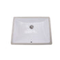 Nantucket Sinks - 18 Inch x 13 Inch Undermount Ceramic Sink In White - Porcelain Enamel Glaze White
