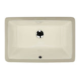 Nantucket Sinks - 19 Inch X 11 Inch Undermount Ceramic Sink In Bisque - Glazed Bisque