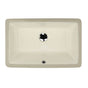 Nantucket Sinks - 19 Inch X 11 Inch Undermount Ceramic Sink In Bisque - Glazed Bisque