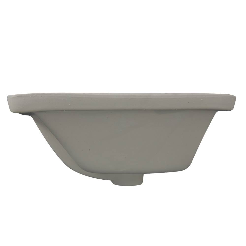 19 Inch X 11 Inch Undermount Ceramic Sink In Bisque
