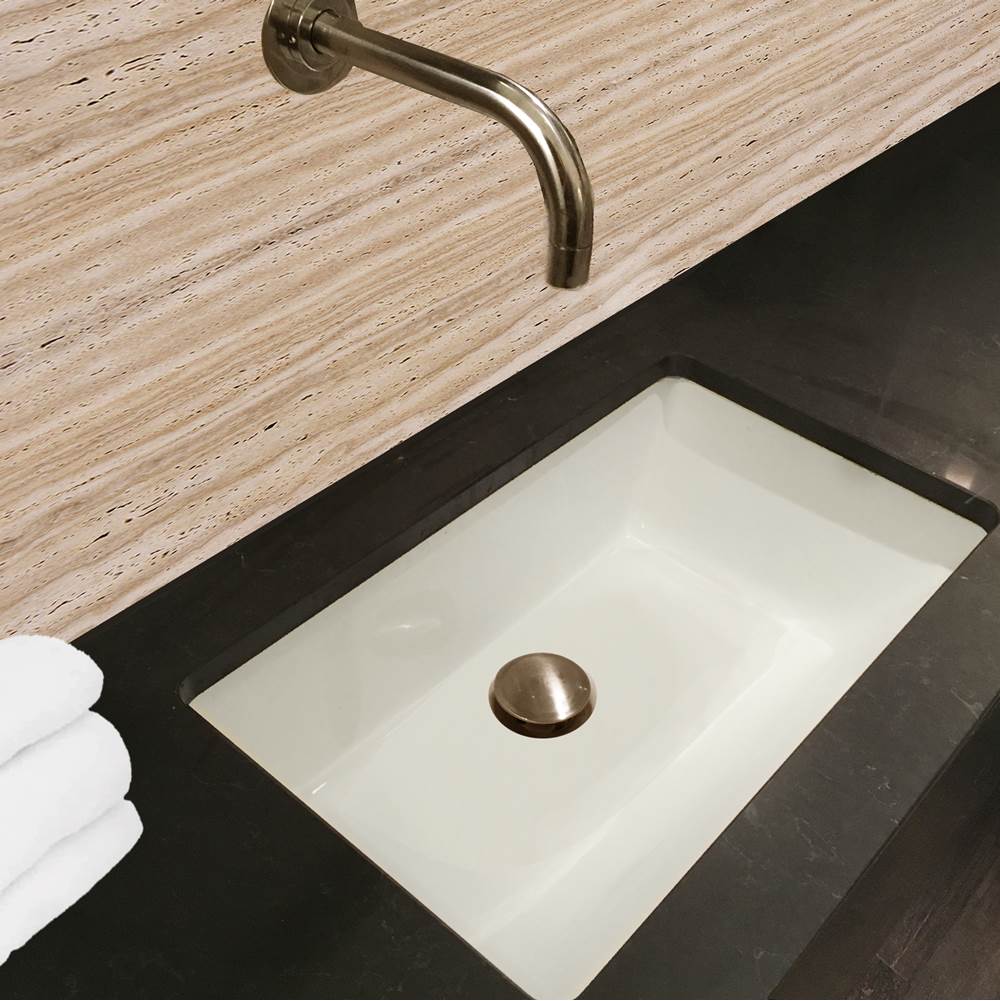 19 Inch X 11 Inch Undermount Ceramic Sink In Bisque