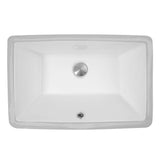Nantucket Sinks - 19 Inch X 11 Inch Undermount Ceramic Sink In White - Glazed White