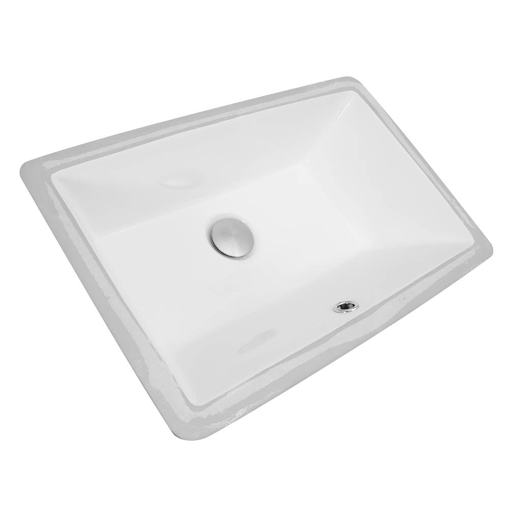 19 Inch X 11 Inch Undermount Ceramic Sink In Bisque