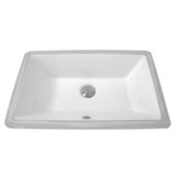 19 Inch X 11 Inch Undermount Ceramic Sink In Bisque