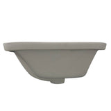 19 Inch X 11 Inch Undermount Ceramic Sink In Bisque