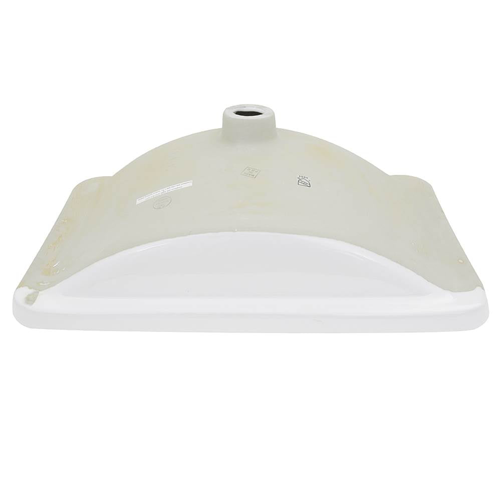 23.5 Inch Rectangular Undermount Ceramic Vanity Sink in White