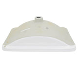 23.5 Inch Rectangular Undermount Ceramic Vanity Sink in White