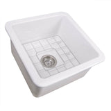 18-Inch Undermount Fireclay Kitchen Sink Finished In Matte Black