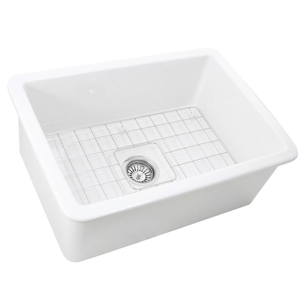 27-Inch Undermount Fireclay Kitchen Sink