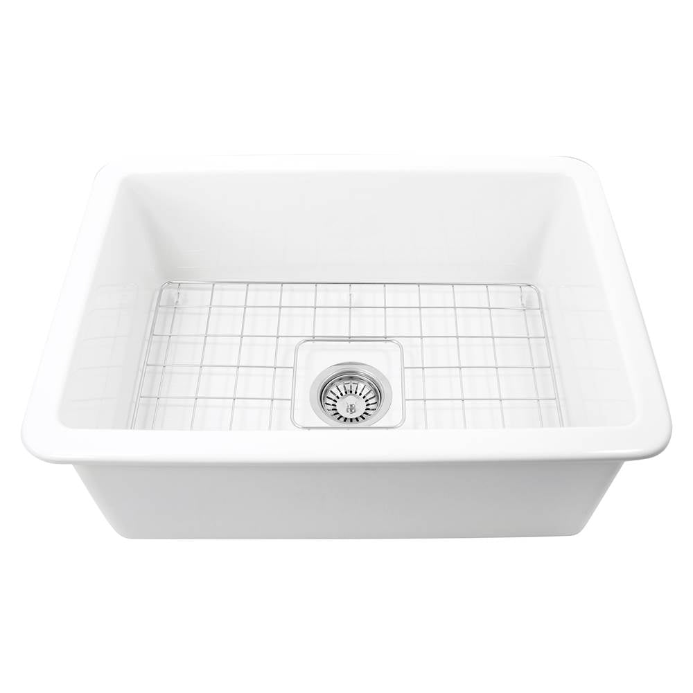 27-Inch Undermount Fireclay Kitchen Sink