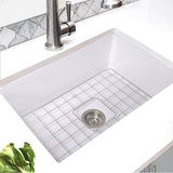 27-Inch Undermount Fireclay Kitchen Sink