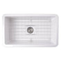Nantucket Sinks - 32-Inch Undermount Fireclay Kitchen Sink - Glazed White