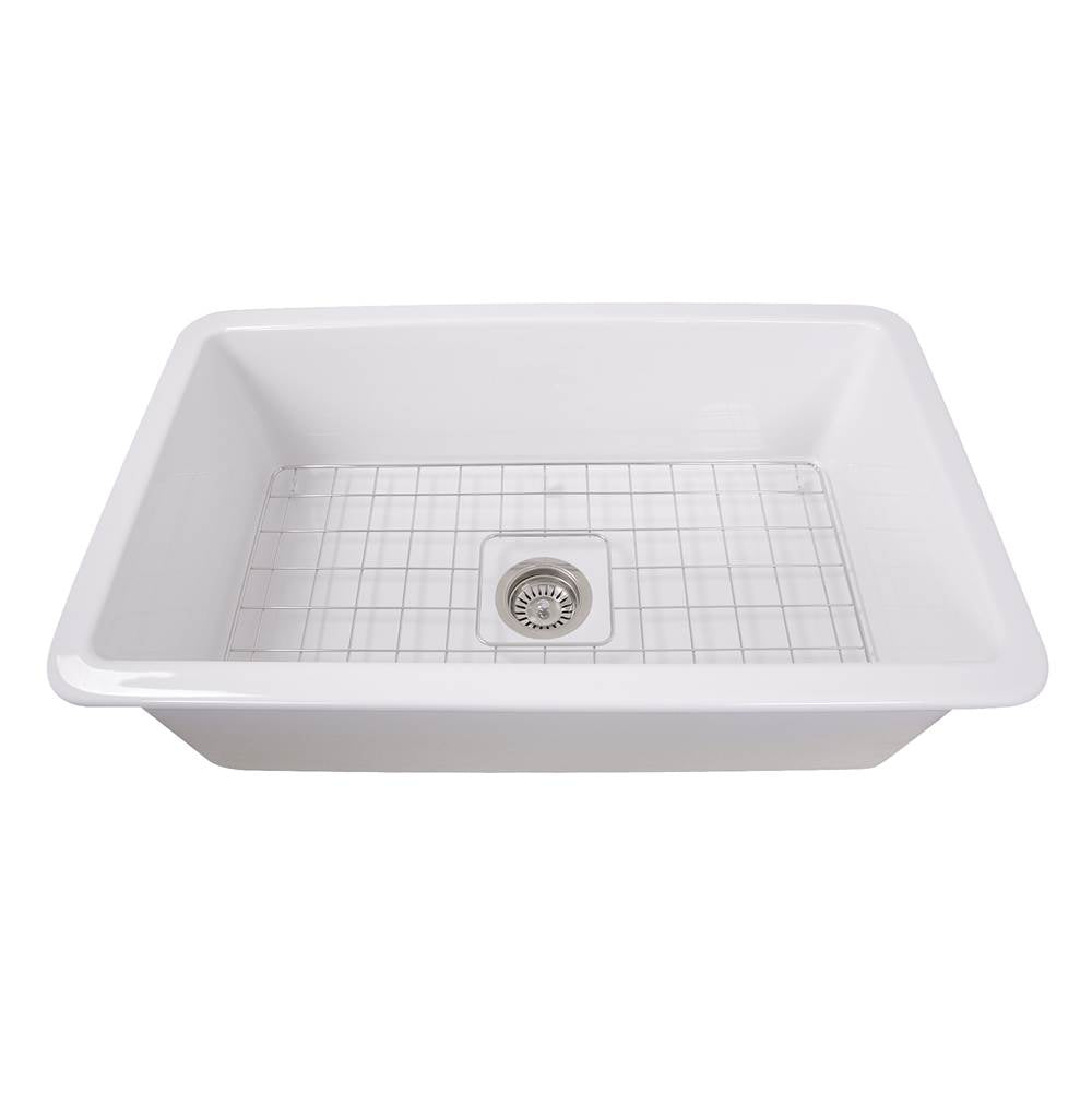 32-Inch Undermount Fireclay Kitchen Sink