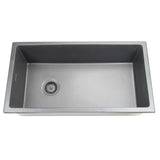 Nantucket Sinks - 34-Inch Undermount Fireclay Kitchen Sink - Porcelain Enamel Glaze Matte Black