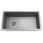 Nantucket Sinks - 34-Inch Undermount Fireclay Kitchen Sink - Porcelain Enamel Glaze Matte Black