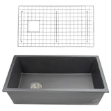 34-Inch Undermount Fireclay Kitchen Sink