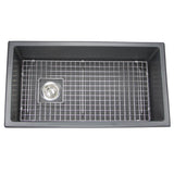 34-Inch Undermount Fireclay Kitchen Sink