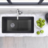 34-Inch Undermount Fireclay Kitchen Sink