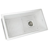 34-Inch Undermount Fireclay Kitchen Sink
