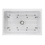 30-Inch Decorative Apron Farmhouse Fireclay Sink