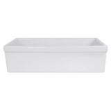 Nantucket Sinks - 36-Inch Decorative Apron Farmhouse Fireclay Sink - Glazed White