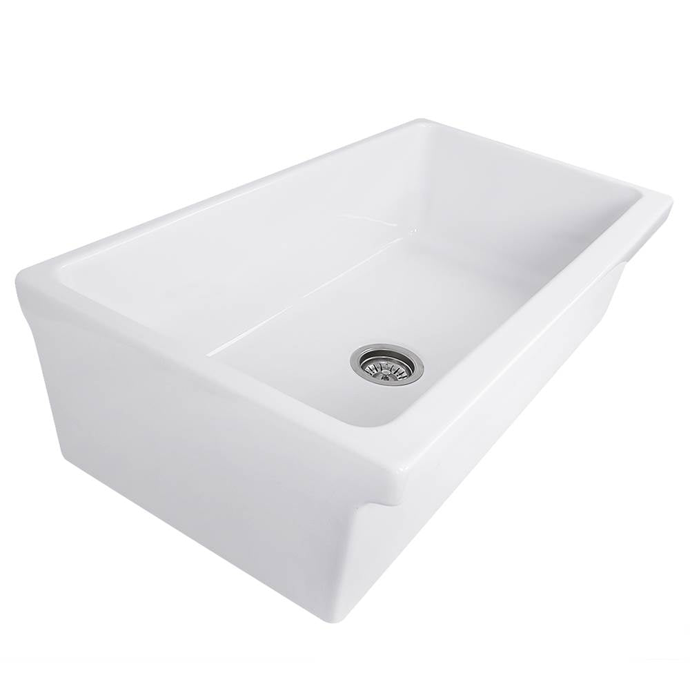 36-Inch Decorative Apron Farmhouse Fireclay Sink