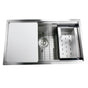 Nantucket Sinks - 30 Inch Pro Series Single Bowl Undermount Prep Station - satin