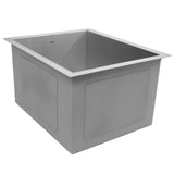 15 Inch Pro Series Rectangle Undermount Zero Radius Stainless Steel Bar/Prep Sink
