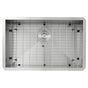 Nantucket Sinks - 28 Inch Pro Series Large Rectangle Single Bowl Undermount Zero Radius Stainless Steel Kitchen Sink - satin