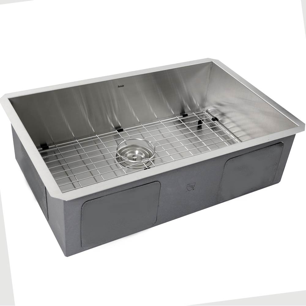 28 Inch Pro Series Large Rectangle Single Bowl Undermount Zero Radius Stainless Steel Kitchen Sink