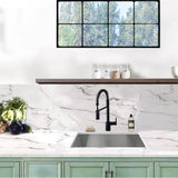 28 Inch Pro Series Large Rectangle Single Bowl Undermount Zero Radius Stainless Steel Kitchen Sink