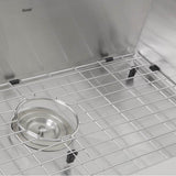 28 Inch Pro Series Large Rectangle Single Bowl Undermount Zero Radius Stainless Steel Kitchen Sink, 8 Inch Deep