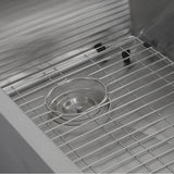 32 Inch Pro Series Large Rectangle Single Bowl Undermount Small Radius Stainless Steel Kitchen Sink, Offset Drain