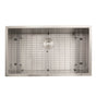 Nantucket Sinks - 32 Inch Pro Series Large Rectangle Single Bowl Undermount Zero Radius Stainless Steel Kitchen Sink - satin