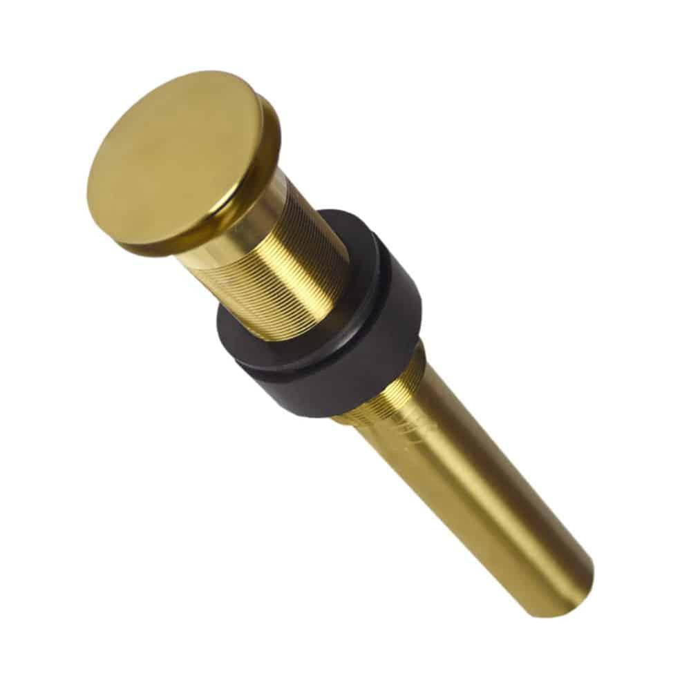 Native Trails - 1.5'' Push to Seal Dome Drain in Brushed Gold - Brushed Gold