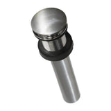 Native Trails - 1.5'' Push to Seal Dome Drain in Brushed Nickel - Brushed Nickel