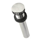 Native Trails - 1.5'' Push to Seal Dome Drain in Polished Nickel - Polished Nickel
