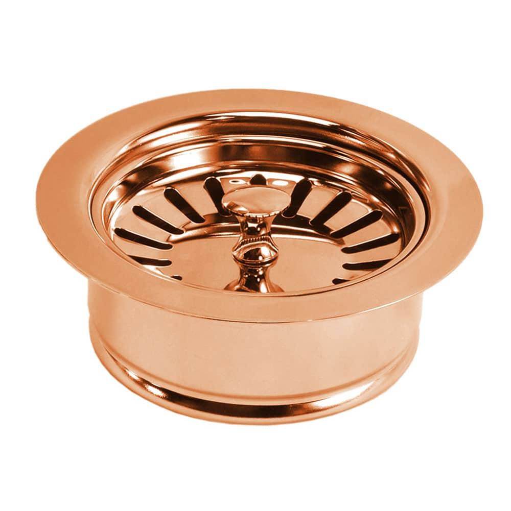 Native Trails - 3.5'' Basket Strainer with Disposer Trim in Polished Solid Copper - Polished Copper
