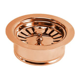 Native Trails - 3.5'' Basket Strainer with Disposer Trim in Polished Solid Copper - Polished Copper
