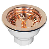 Native Trails - 3.5'' Basket Strainer in Polished Solid Copper - Polished Copper