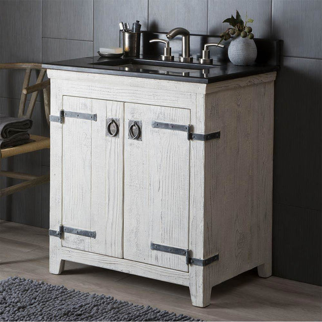 Native Trails - 30'' Americana Vanity Base in Whitewash - Whitewash