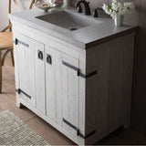 Native Trails - 36'' Americana Vanity Base in Whitewash - Whitewash