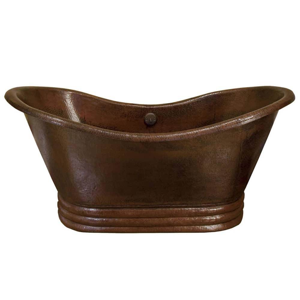 60'' Aurora Bathtub in Antique Copper